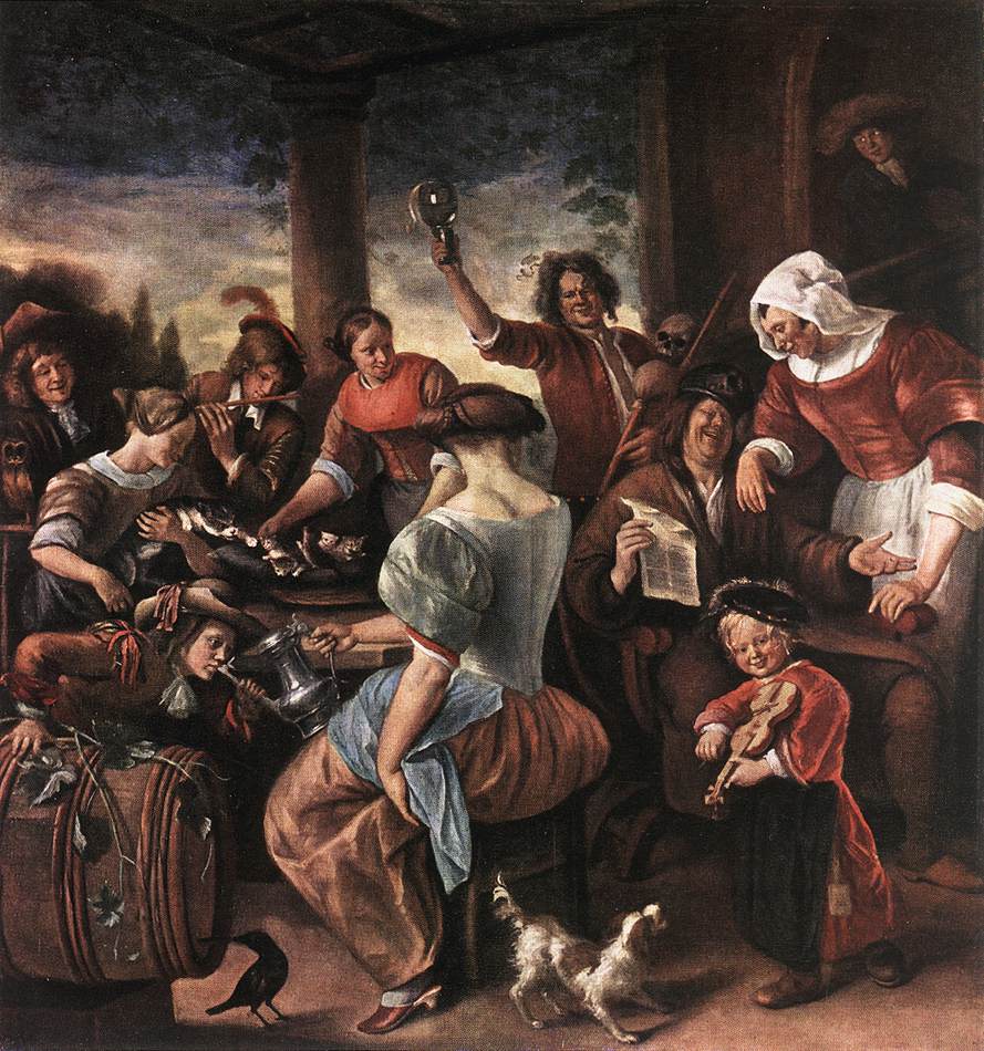 Jan Steen, A Merry Party, ca. 1660