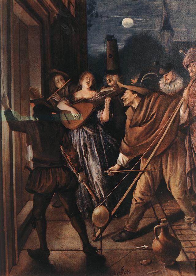 Jan Steen, Nocturnal Serenade ca. 1675