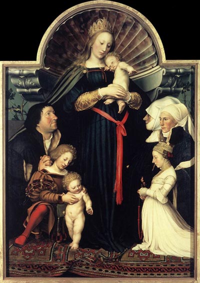 Hans Holbein the Younger, The Darmstadt Madonna, 1528