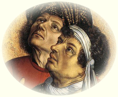 Der Meister von Flèmalle, Die Kreuzigung des Diebes, Detail, ca. 1410, Städelsches Kunstinstitut, Frankfurt