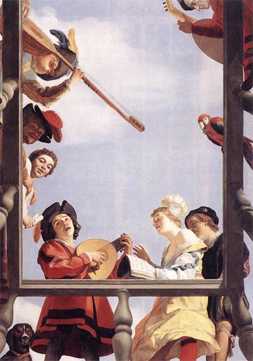 Gerrit van Honthorst: Musical Group on a Balcony